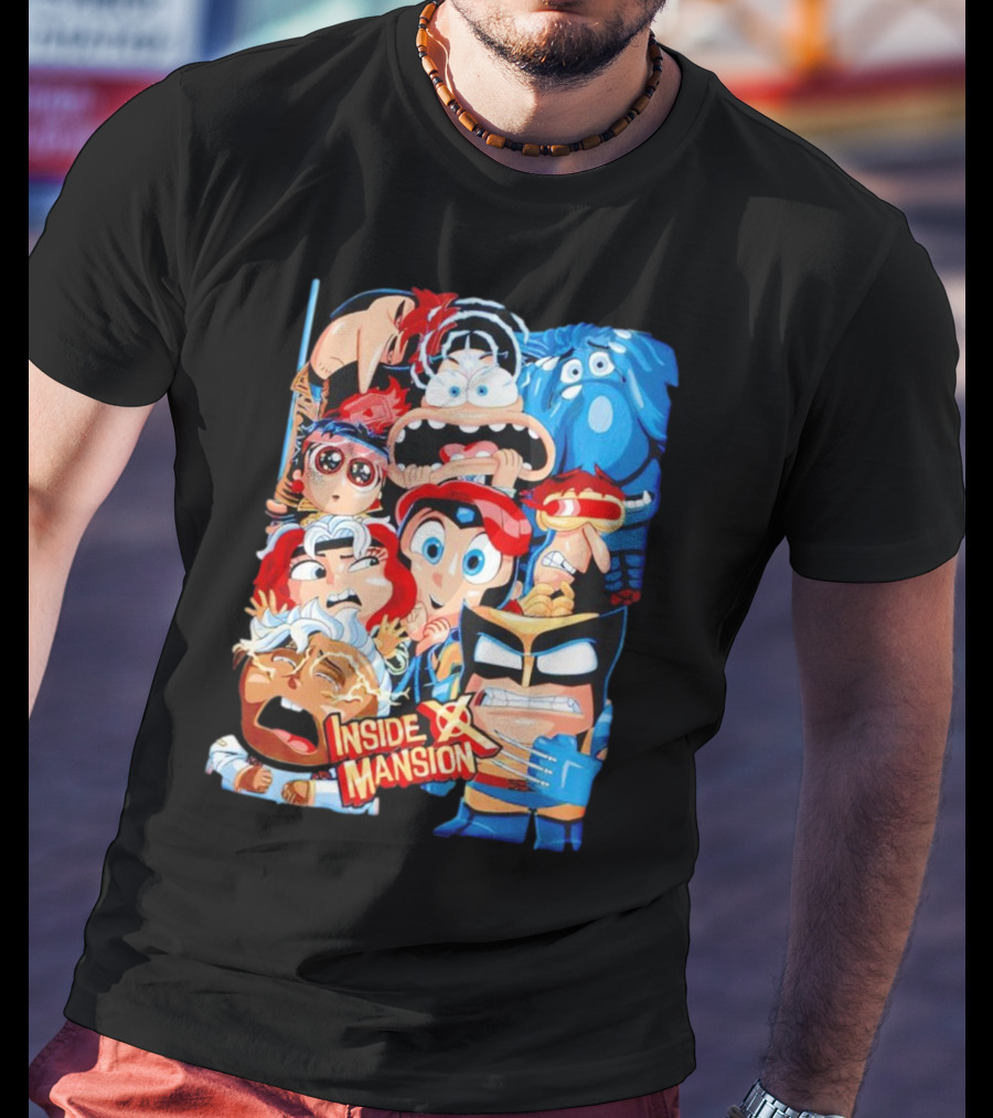 Inside X Mansion Inside Out 2 X-Men Mashup T-Shirt