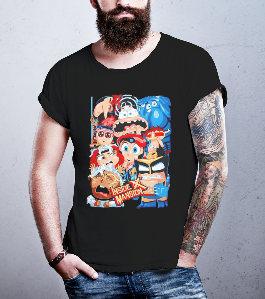 Inside X Mansion Inside Out 2 X-Men Mashup T-Shirt