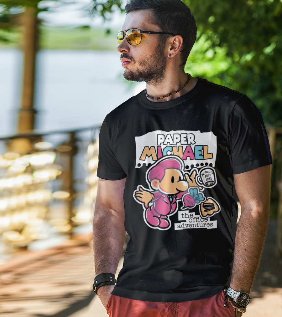 Paper Michael World's Best Boss The Office Adventures T-Shirt