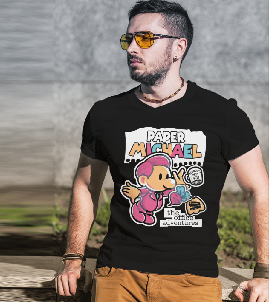 Paper Michael World's Best Boss The Office Adventures T-Shirt