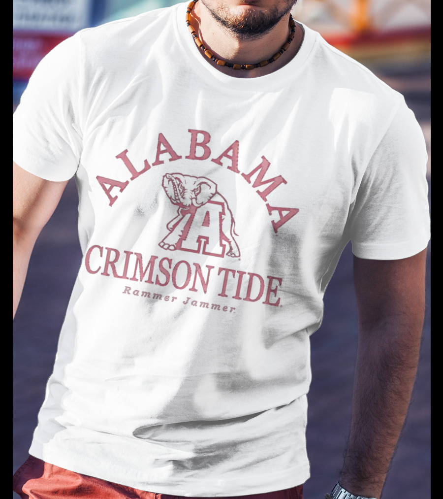 Alabama Crimson Tide Rammer Jammer Elephant T-Shirt