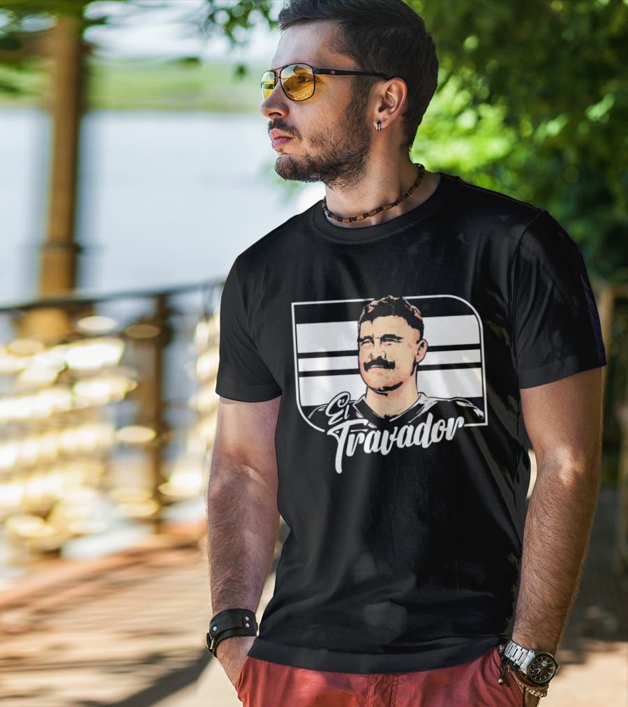 Travis Kelce El Travador NFL Football Player Caricature T-Shirt