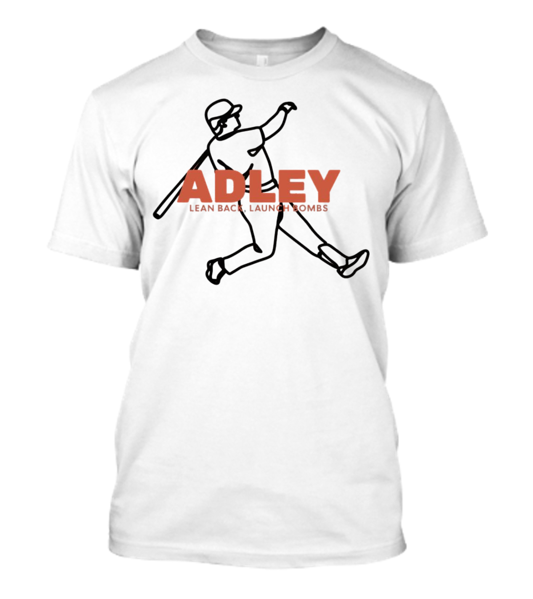 Adley Lean Back Launch Bombs Baseball T-Shirt