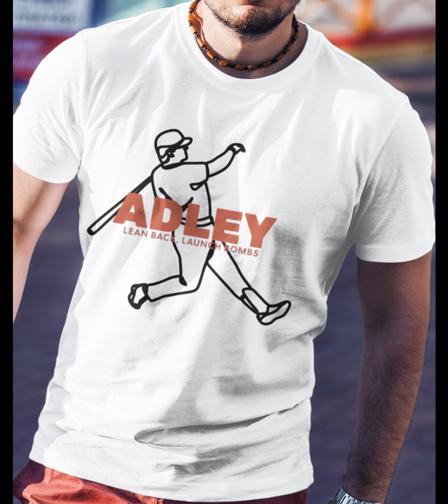 Adley Lean Back Launch Bombs Baseball T-Shirt