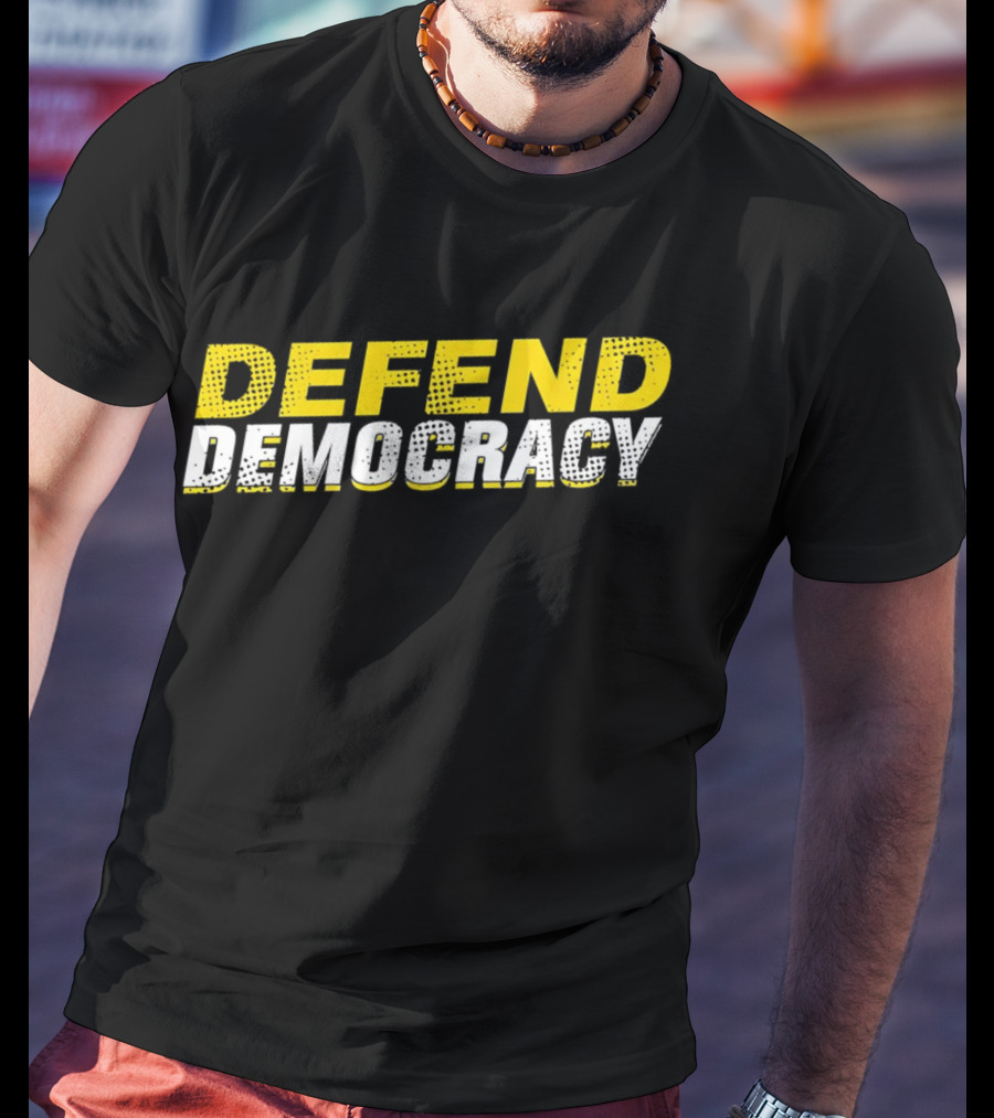 Defend Democracy Bold Vintage T-Shirt