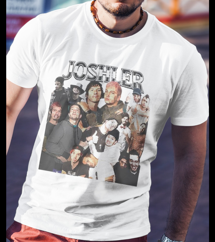 Joshler Collage Of Band Members And Group Poses T-Shirt