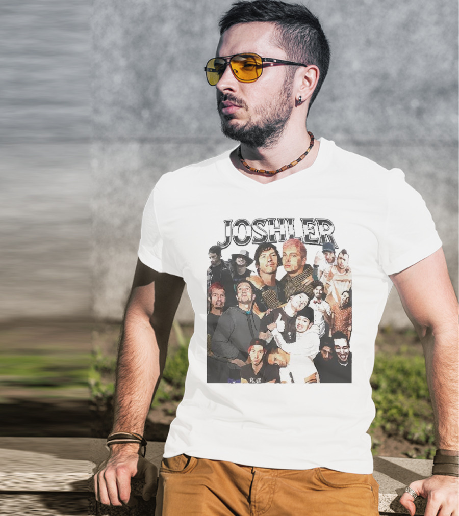 Joshler Collage Of Band Members And Group Poses T-Shirt