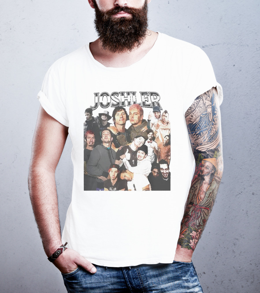 Joshler Collage Of Band Members And Group Poses T-Shirt