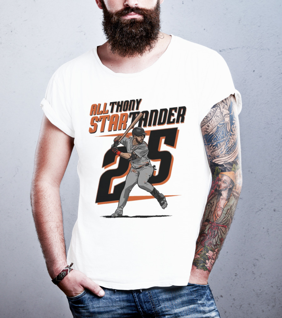 Anthony Santander All-Star Baseball Player Number 25 Baltimore T-Shirt