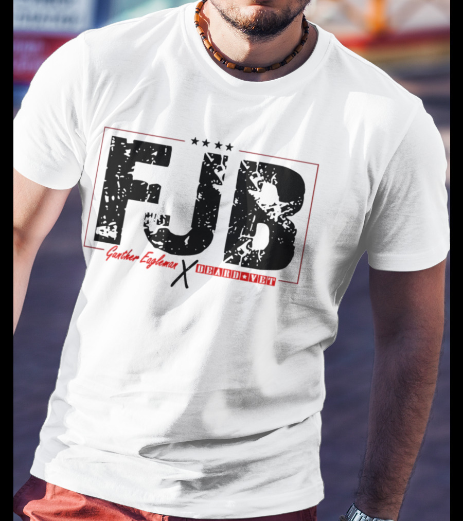 FJB Gunther Eagleman Beard Vet Collaboration Stars T-Shirt