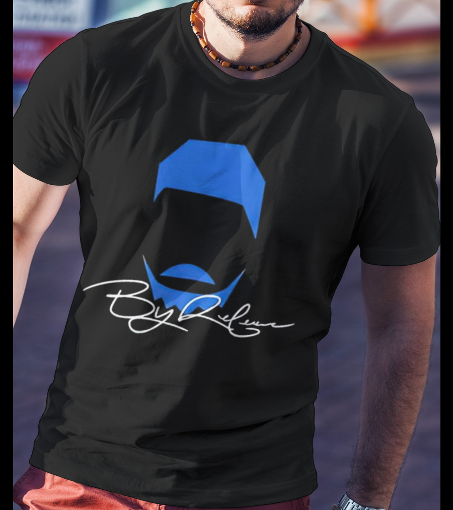 By Release Signature Blue Hat And Beard T-Shirt