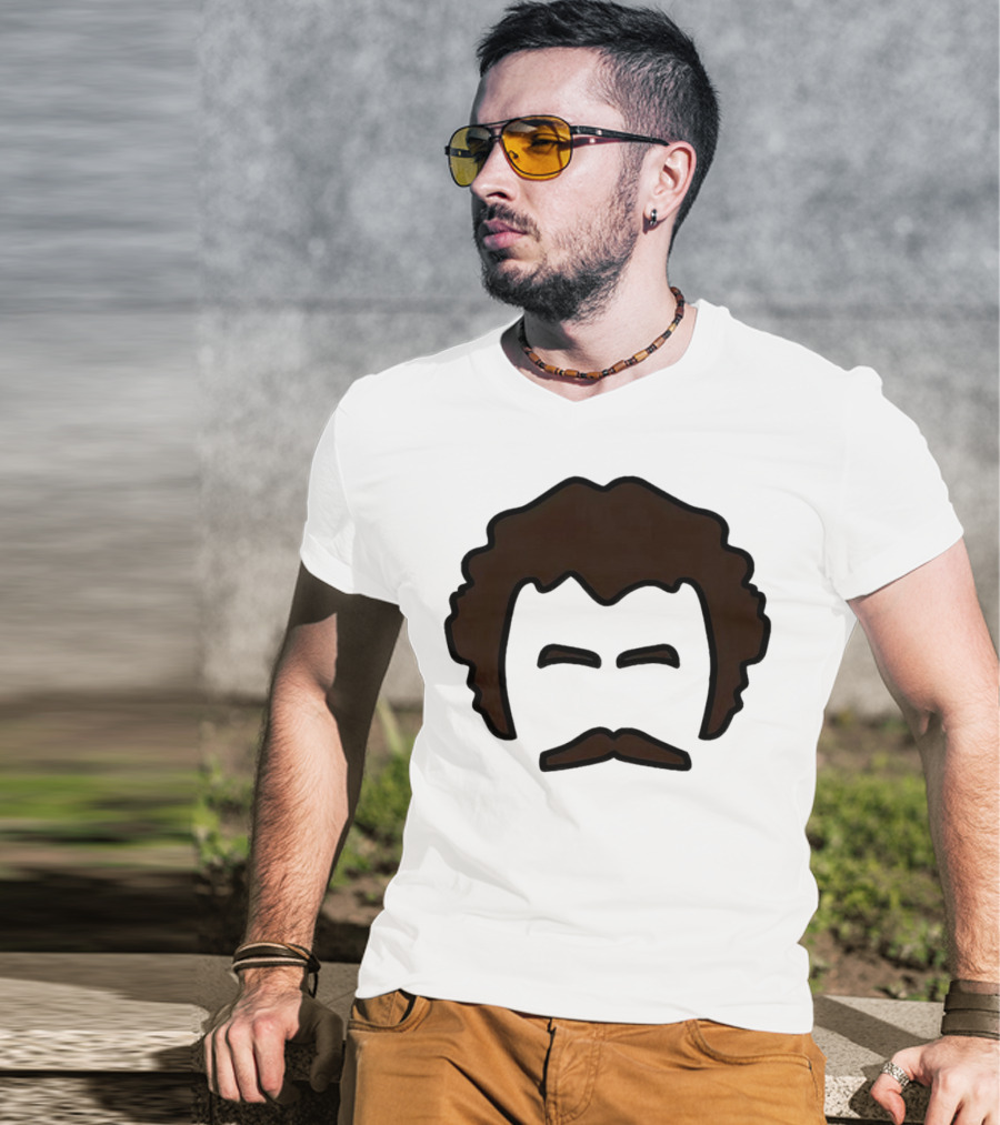 John Oates Mustache Hair T-Shirt
