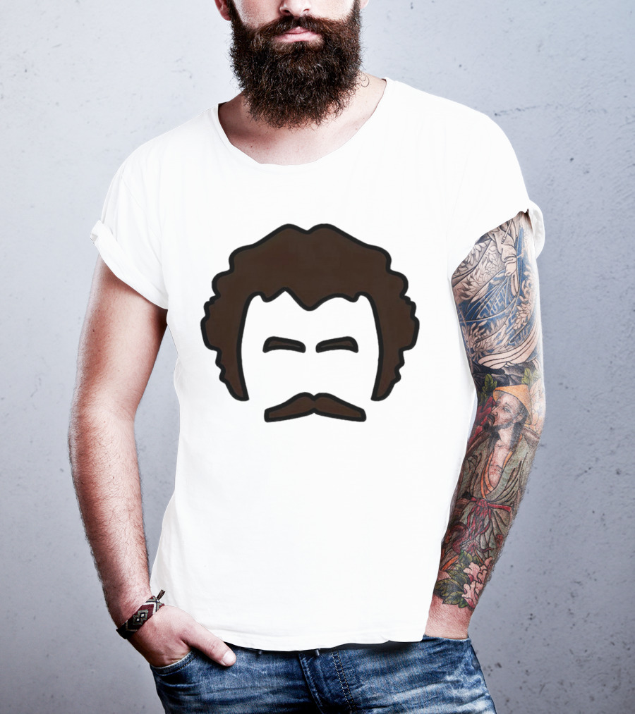 John Oates Mustache Hair T-Shirt