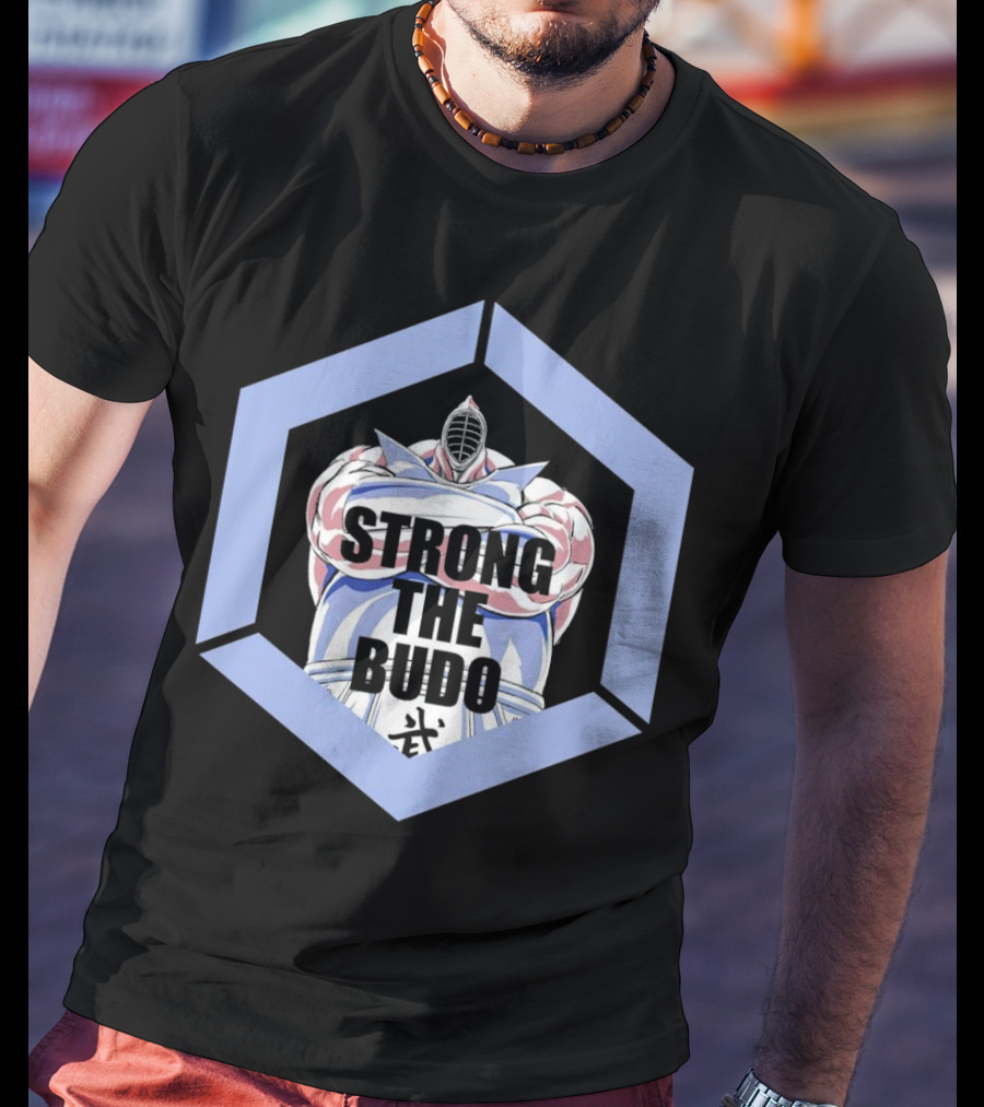 Strong The Budo Martial Arts Warrior Hexagon Emblem T-Shirt