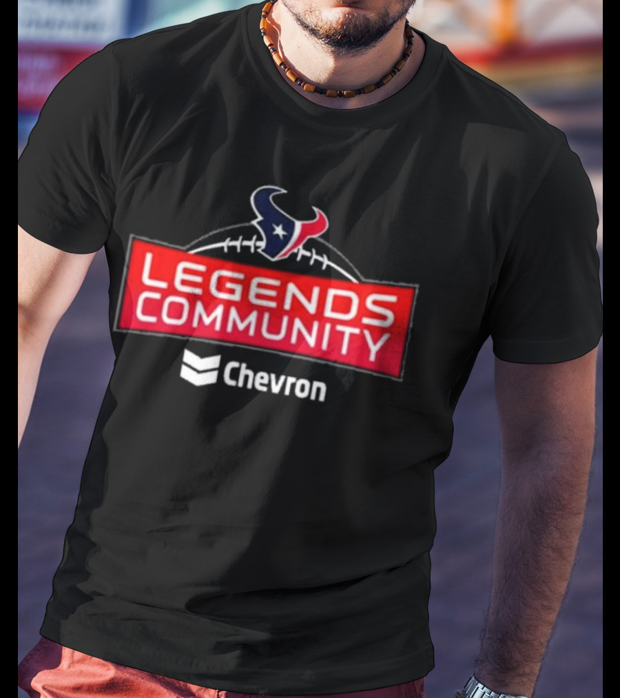 Andre Johnson Houston Texans Legends Community Chevron T-Shirt