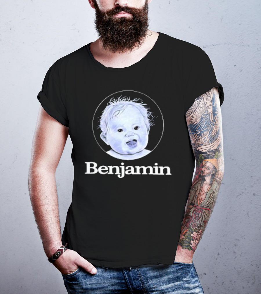 Garrett Watts Baby Benjamin Funny Sketch Drawing T-Shirt