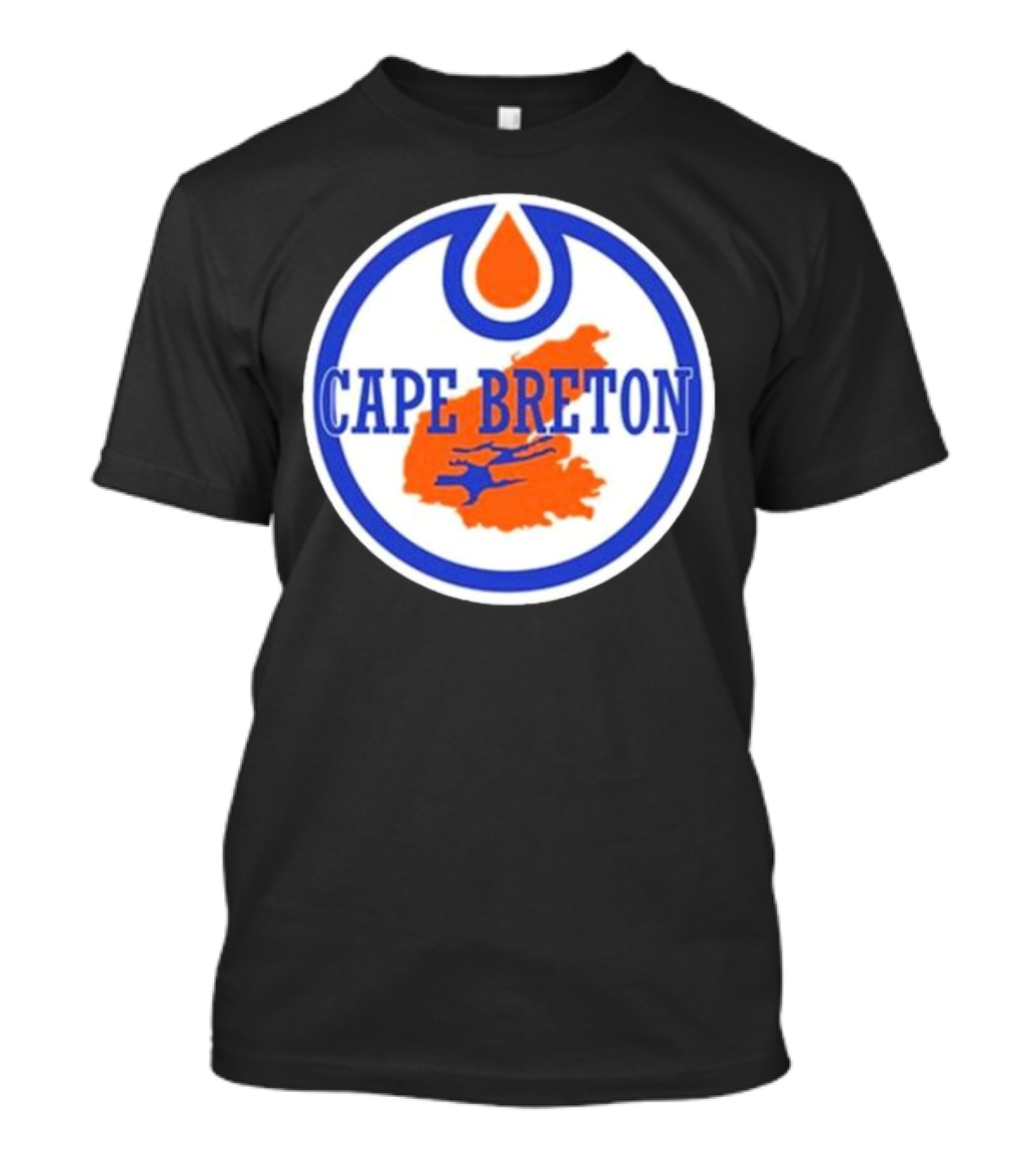 Cape Breton Oilers Hockey Logo Map T-Shirt