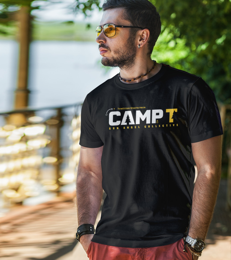 Tradition Starts Here Camp T Sun Angel Collective T-Shirt