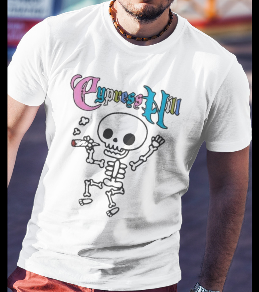 Cypress Hill Colorful Gothic Skull T-Shirt