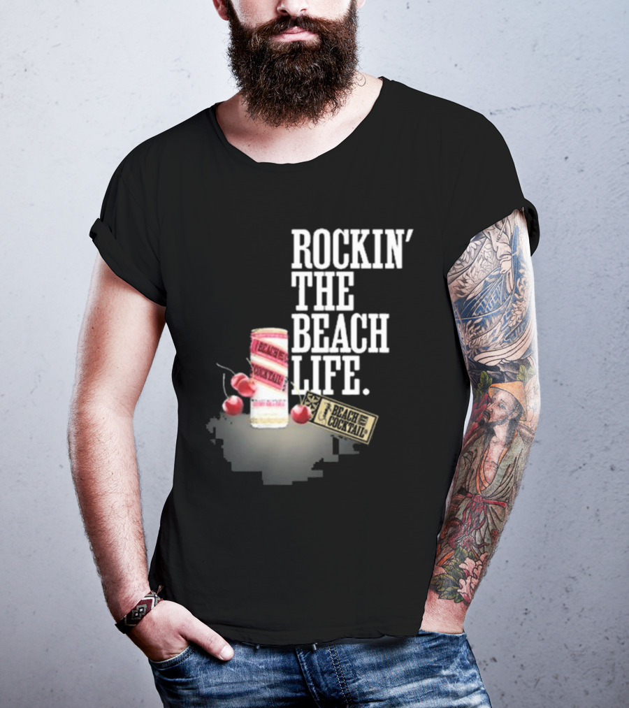 Rockin' The Beach Life Sammy Hagar Red Rocks Beach Cocktail T-Shirt