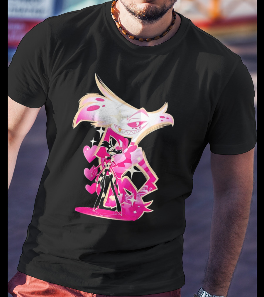 Angel Dust And Alastor Design Hazbin Hotel Series T-Shirt