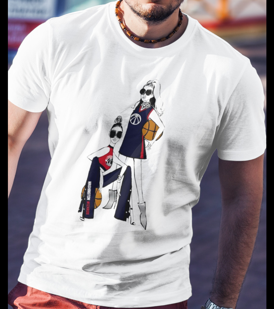 Washington Wizards G-III 4Her Girls Basketball Fitted Sportswear T-Shirt