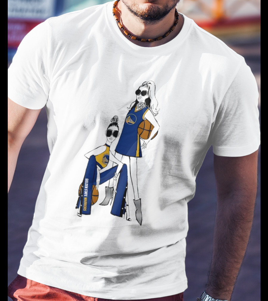 Golden State Warriors G-III 4Her Basketball Girls Fitted Fashion T-Shirt