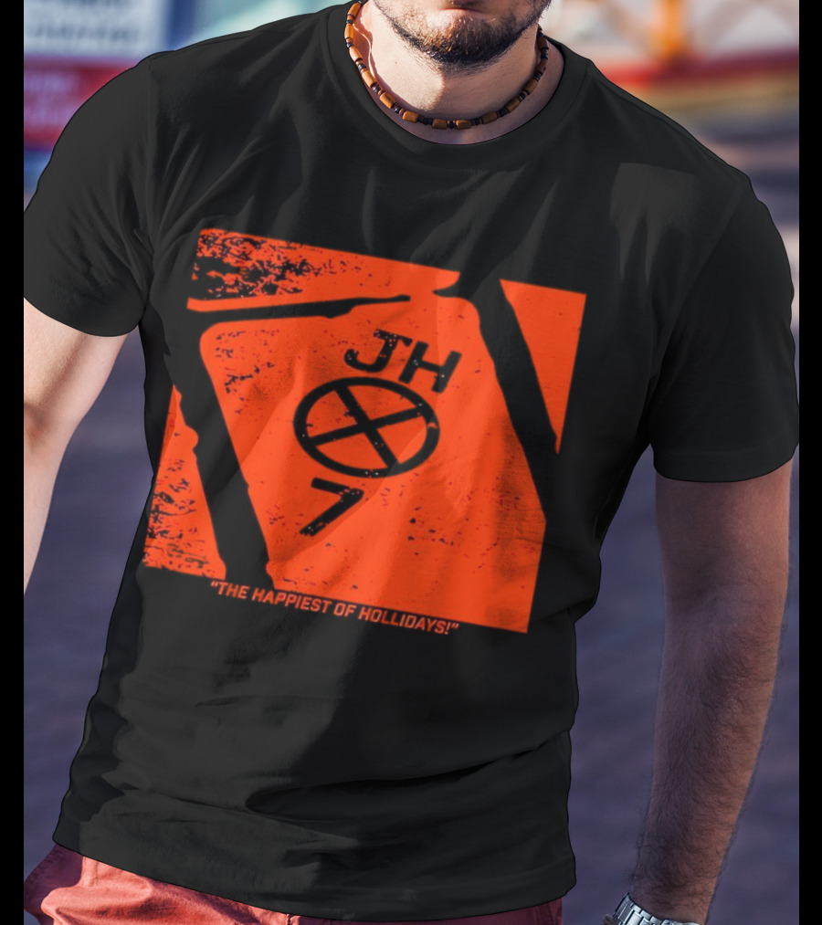 Jackson Holliday JH7 The Happiest Of Hollidays Baltimore Orioles EUTAW St T-Shirt