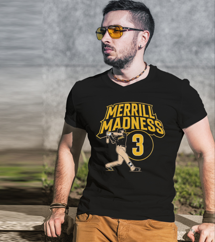 Merrill Madness 3 Jackson San Diego Padres T-Shirt