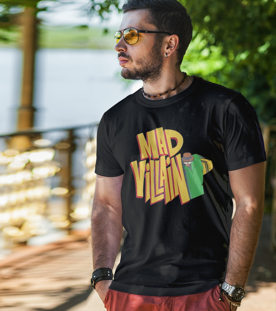 Mad Villain Lurk Mystery Figure In Green Trench Coat And Hat T-Shirt