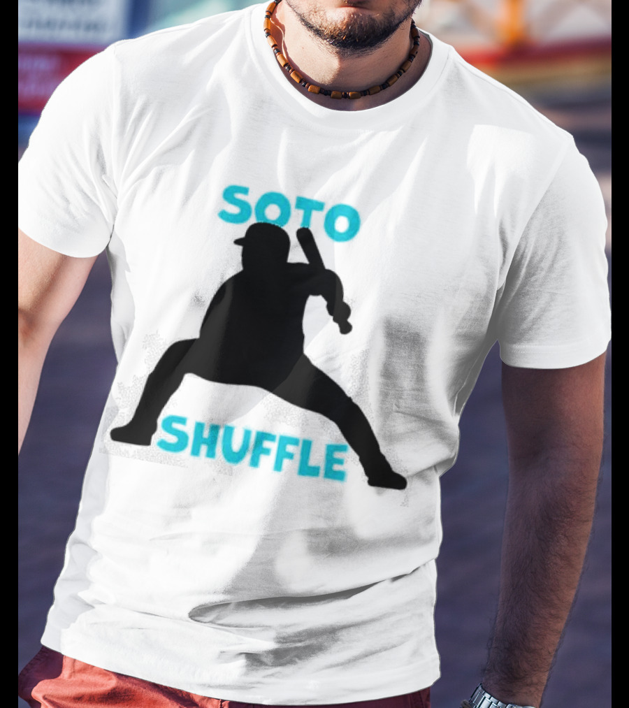 New York Yankees Soto Shuffle Silhouette Baseball Stance T-Shirt