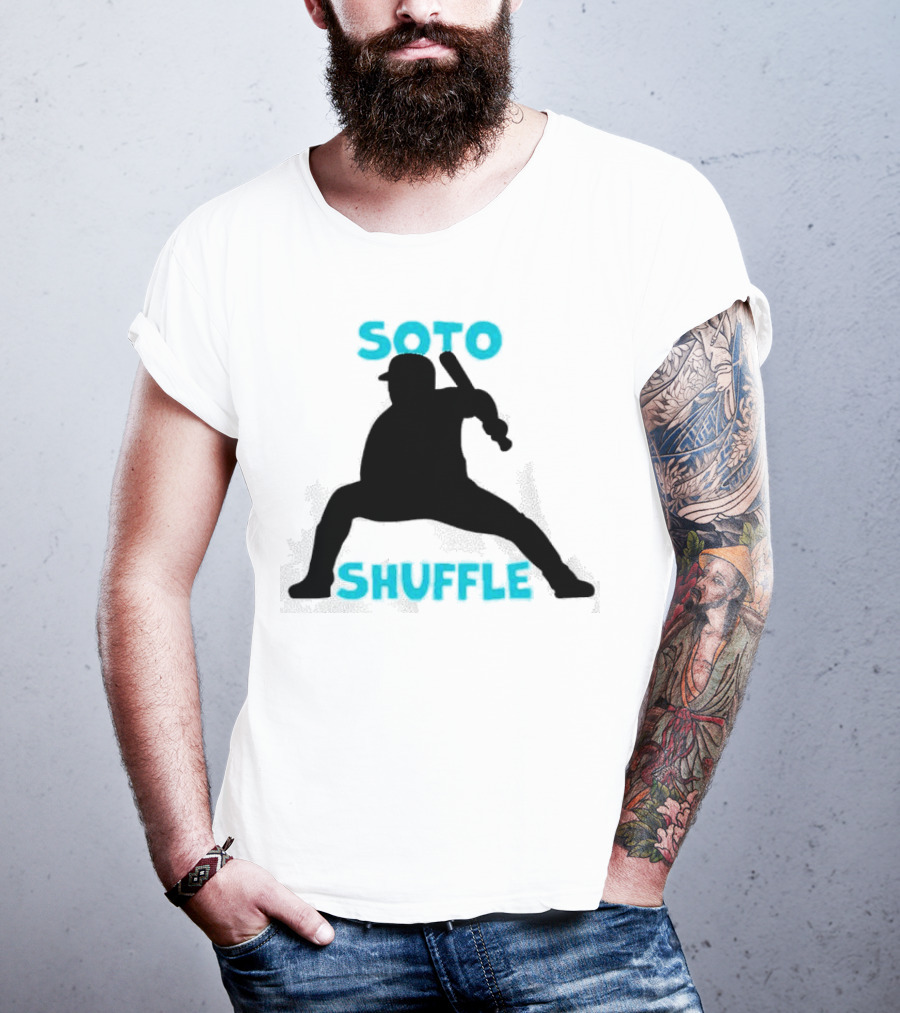 New York Yankees Soto Shuffle Silhouette Baseball Stance T-Shirt