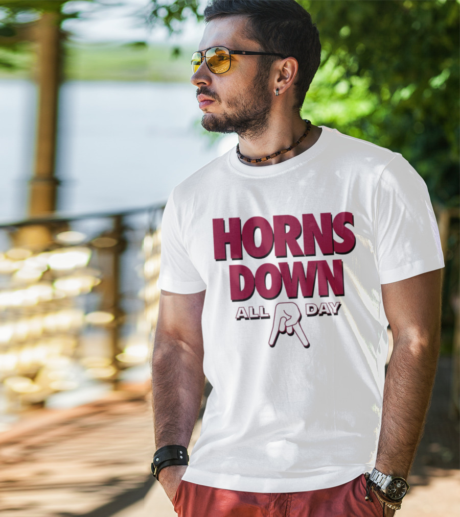 Horns Down All Day Oklahoma Sooners T-Shirt