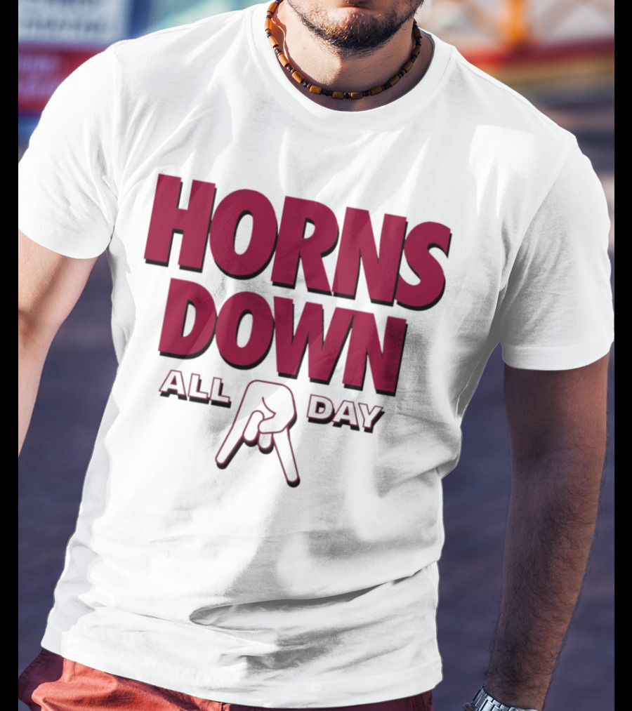 Horns Down All Day Oklahoma Sooners T-Shirt