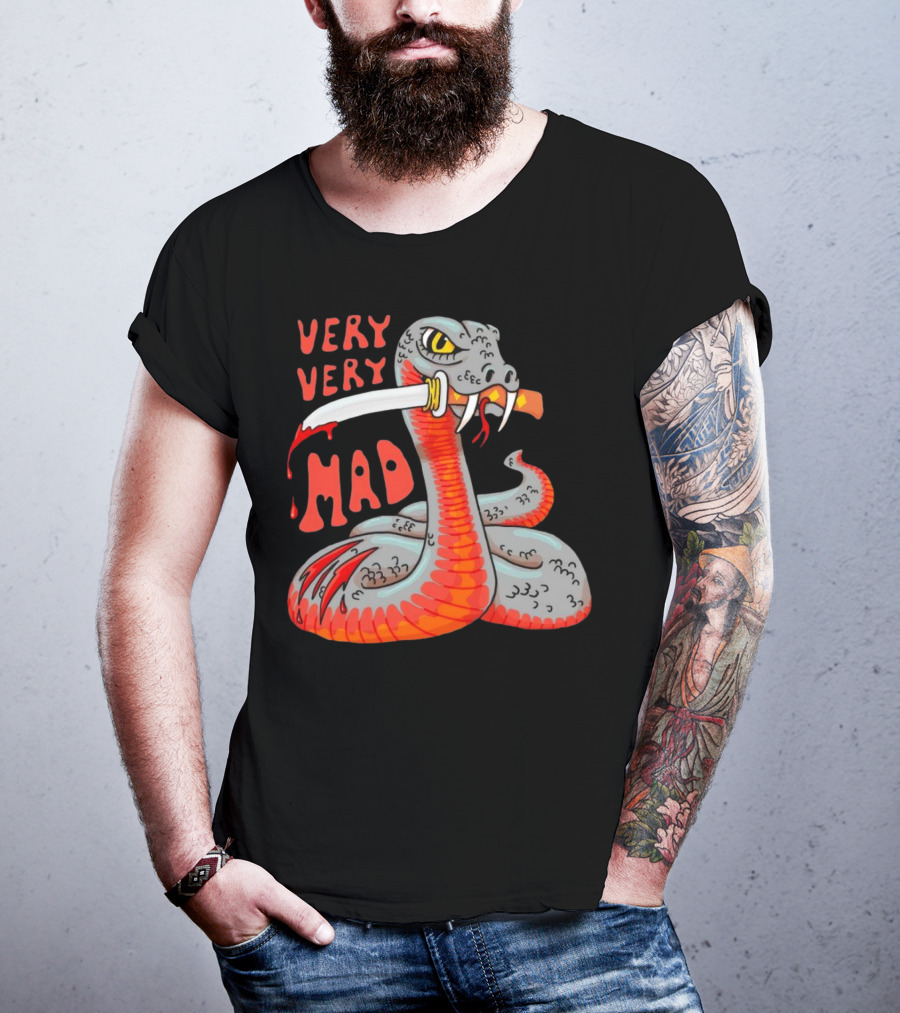 Very Very Mad Snake With Knife T-Shirt