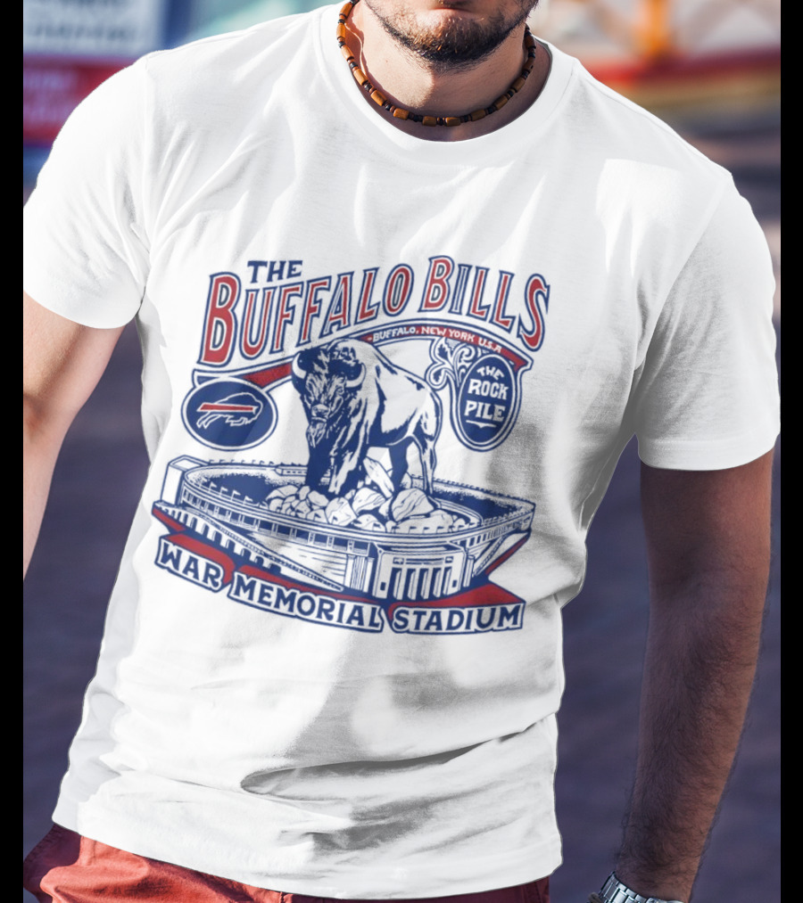 The Buffalo Bills War Memorial Stadium Rockpile New York NFL Iconic Buffalo T-Shirt