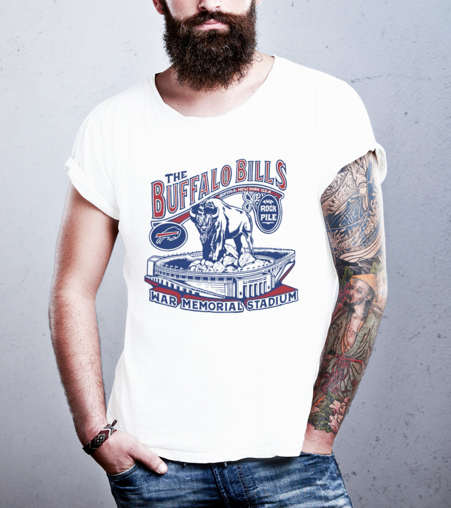 The Buffalo Bills War Memorial Stadium Rockpile New York NFL Iconic Buffalo T-Shirt