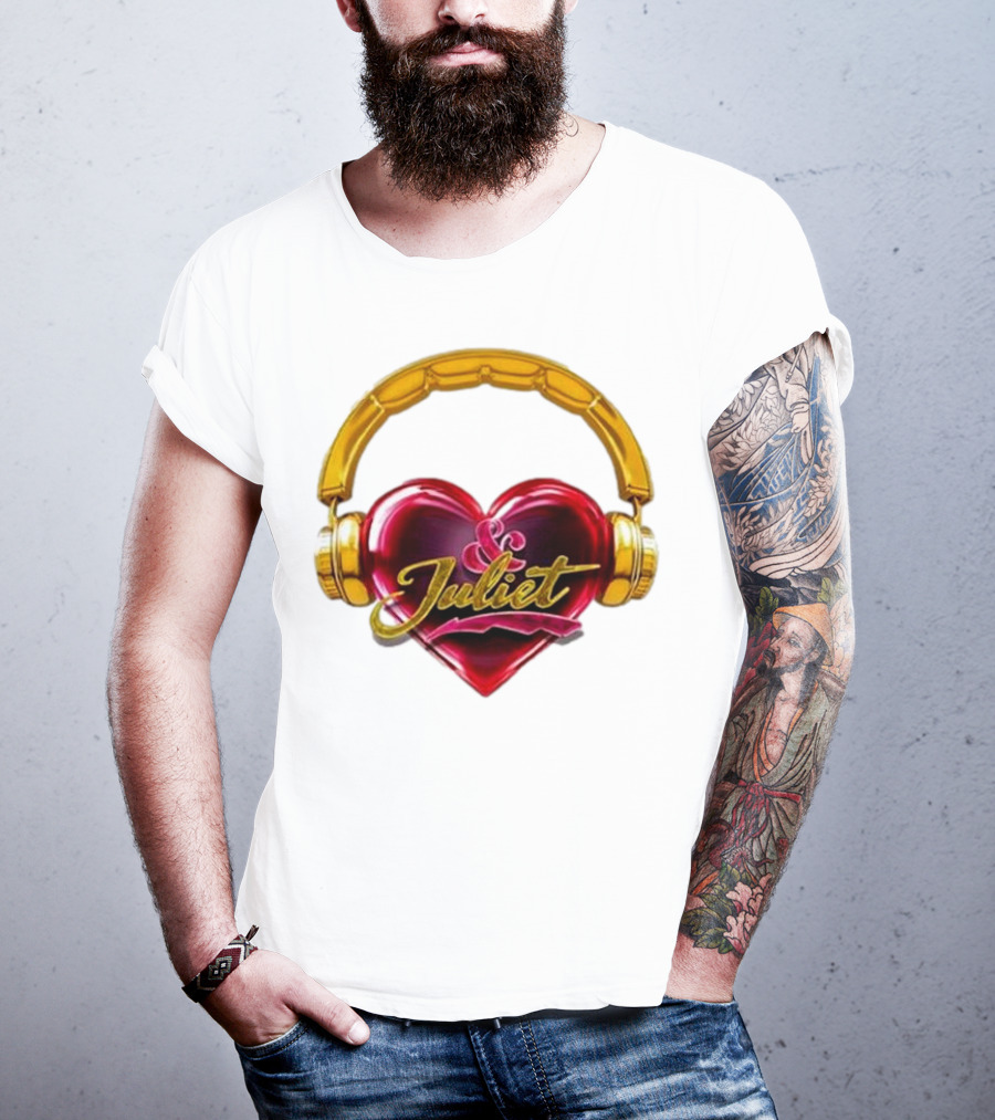 Broadway Juliet Heart Headphones T-Shirt