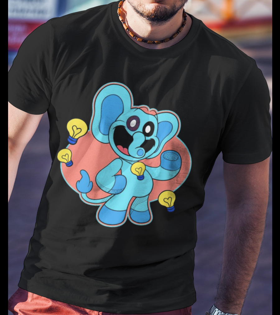 Bubba Bubbaphant Smiling Critters Lightbulb Character T-Shirt