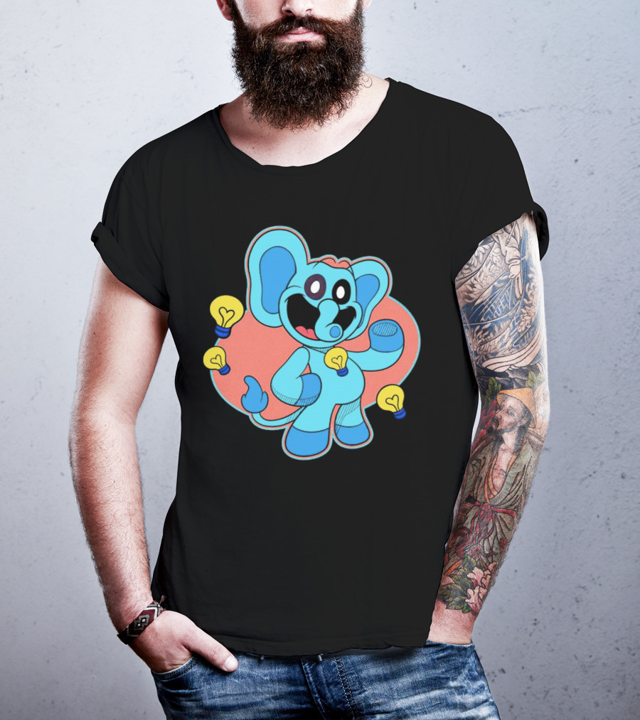 Bubba Bubbaphant Smiling Critters Lightbulb Character T-Shirt