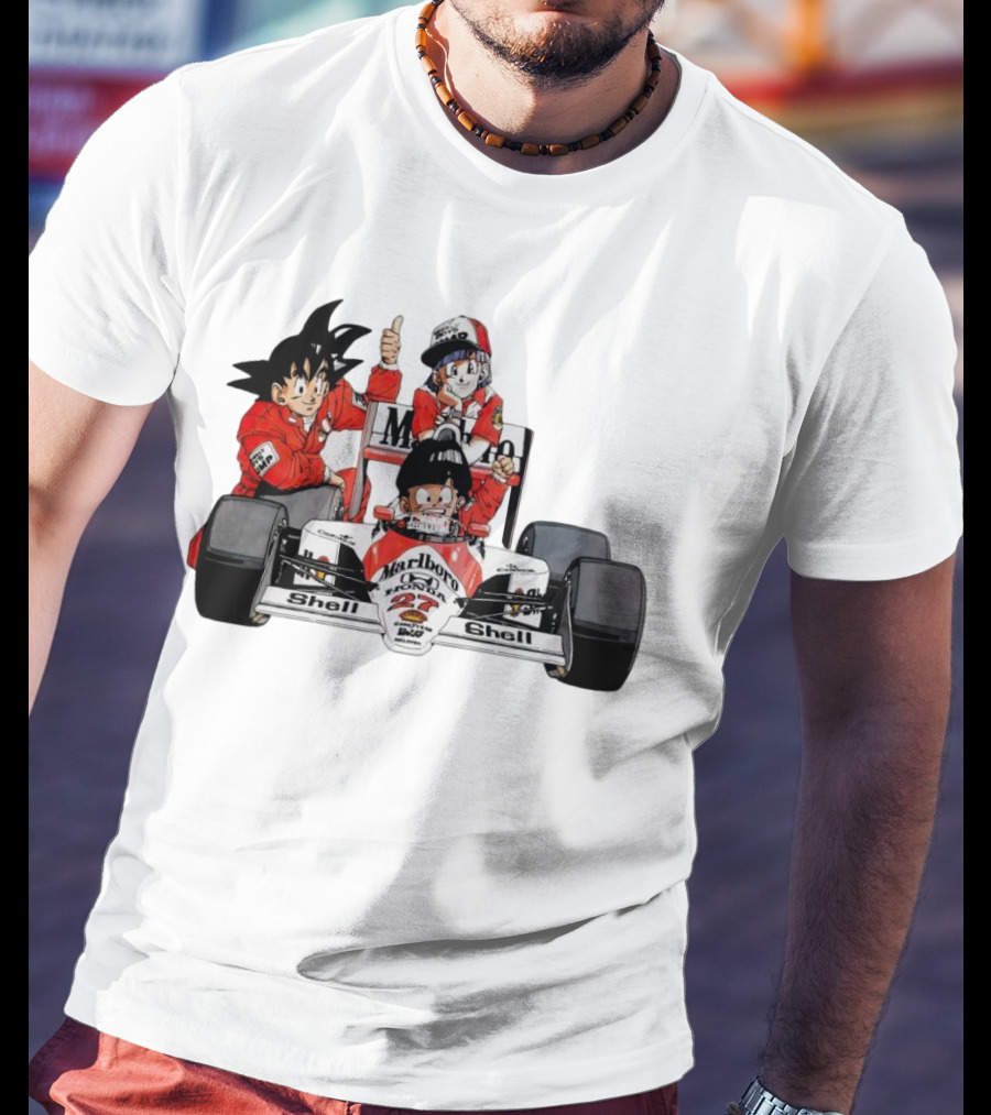 Dragon Ball Marlboro Shell 27 Racing Car Legends T-Shirt