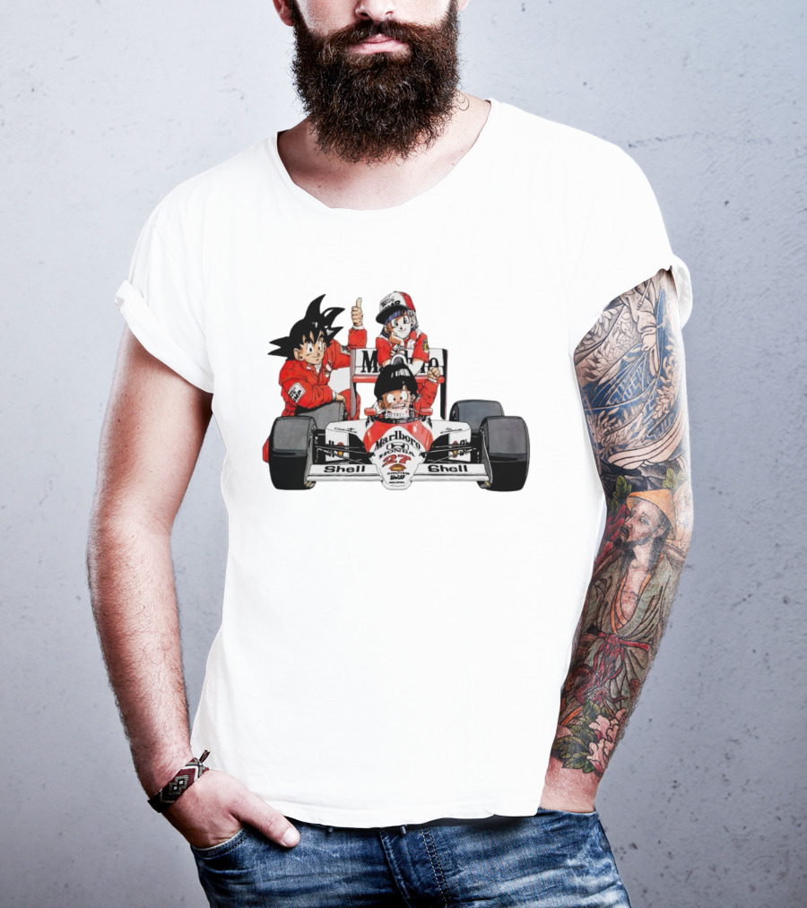 Dragon Ball Marlboro Shell 27 Racing Car Legends T-Shirt