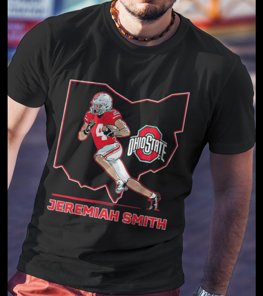 Jeremiah Smith Ohio State Buckeyes Football Ohio Star T-Shirt