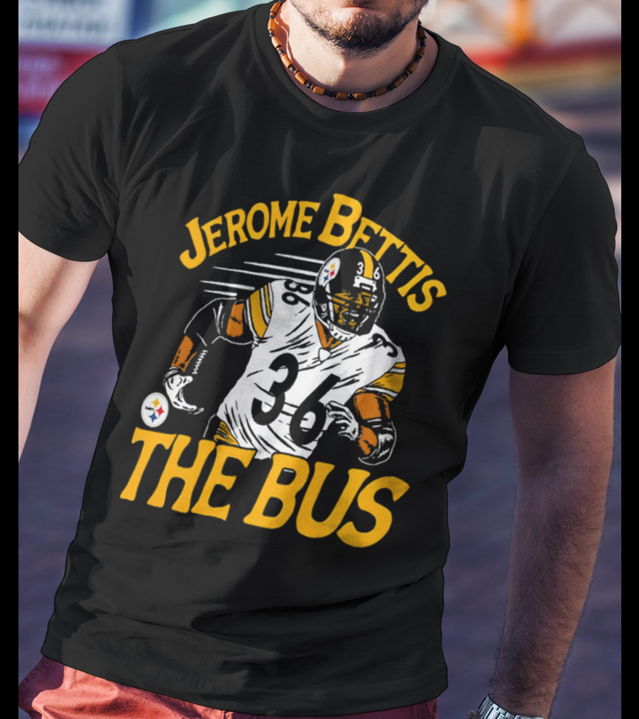Jerome Bettis The Bus Pittsburgh Steelers 36 Caricature T-Shirt