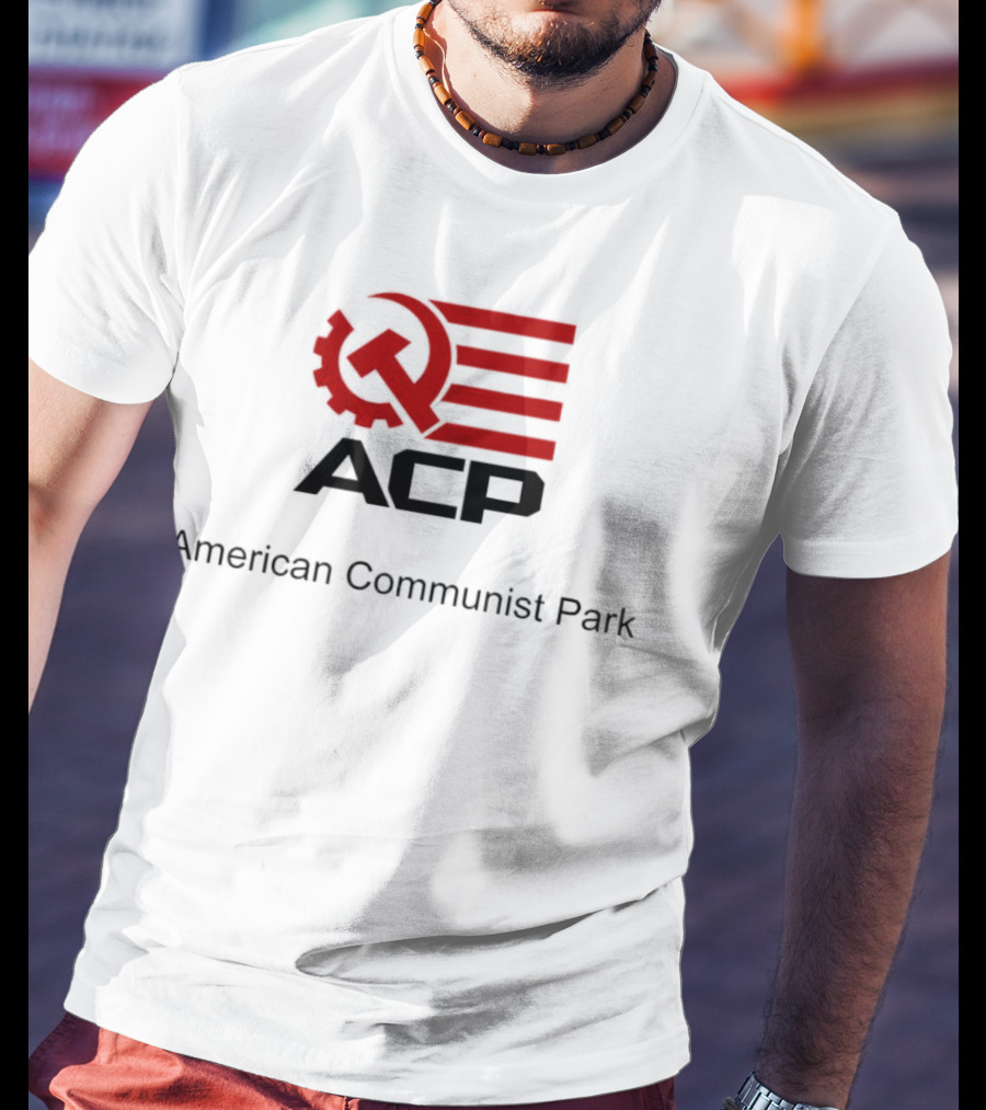 ACP Hammer And Sickle American Communist Park Flag T-Shirt