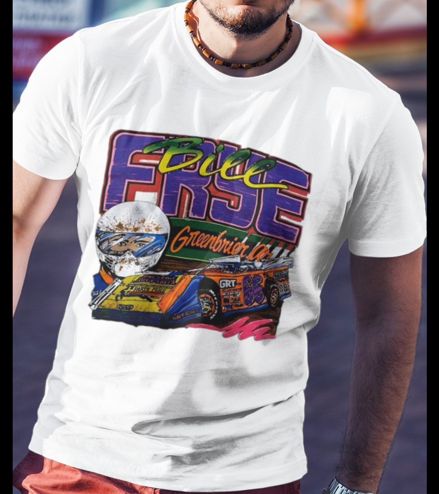 Bill Frye Greenbrier No.66 Dirt Late Model Car GRT Racing T-Shirt