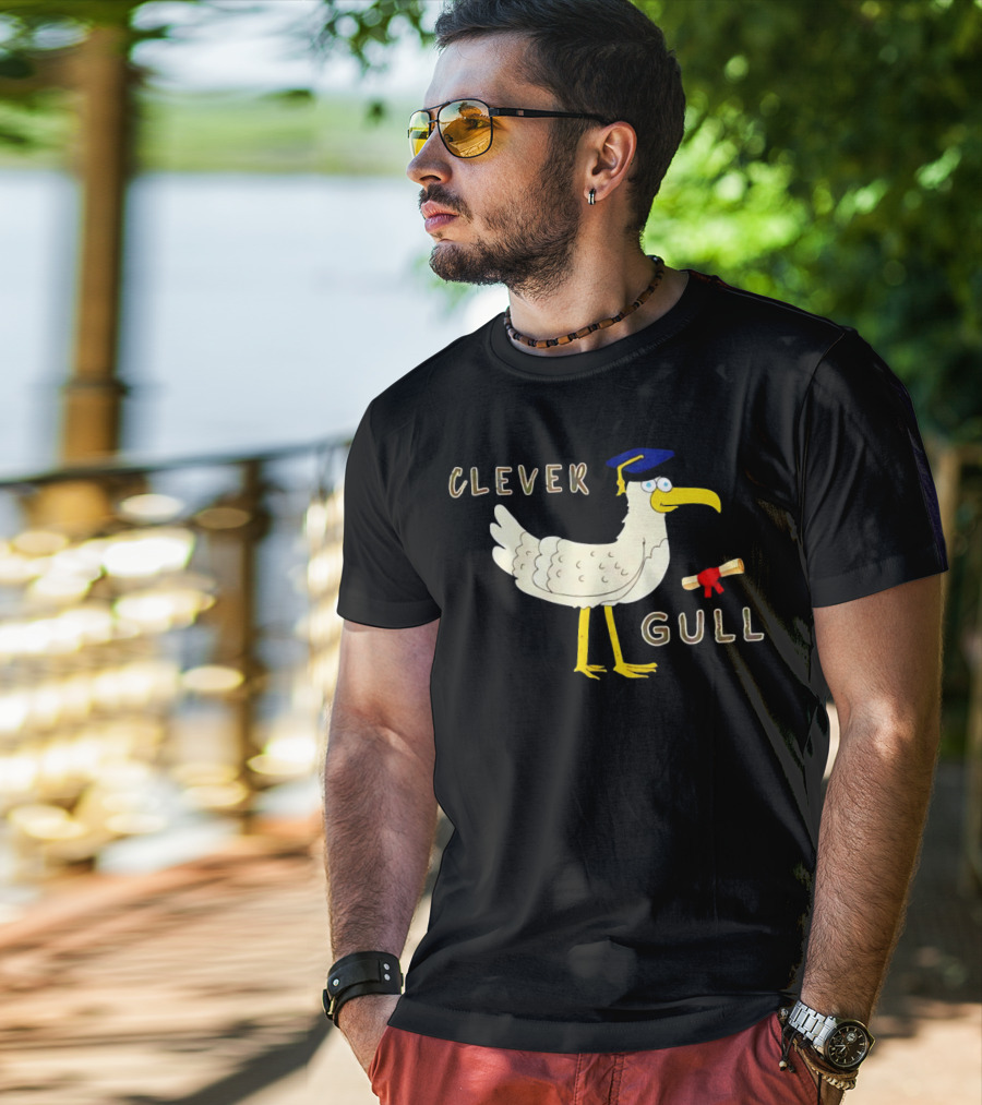 Clever Gull Graduation Humor Supersoft T-Shirt