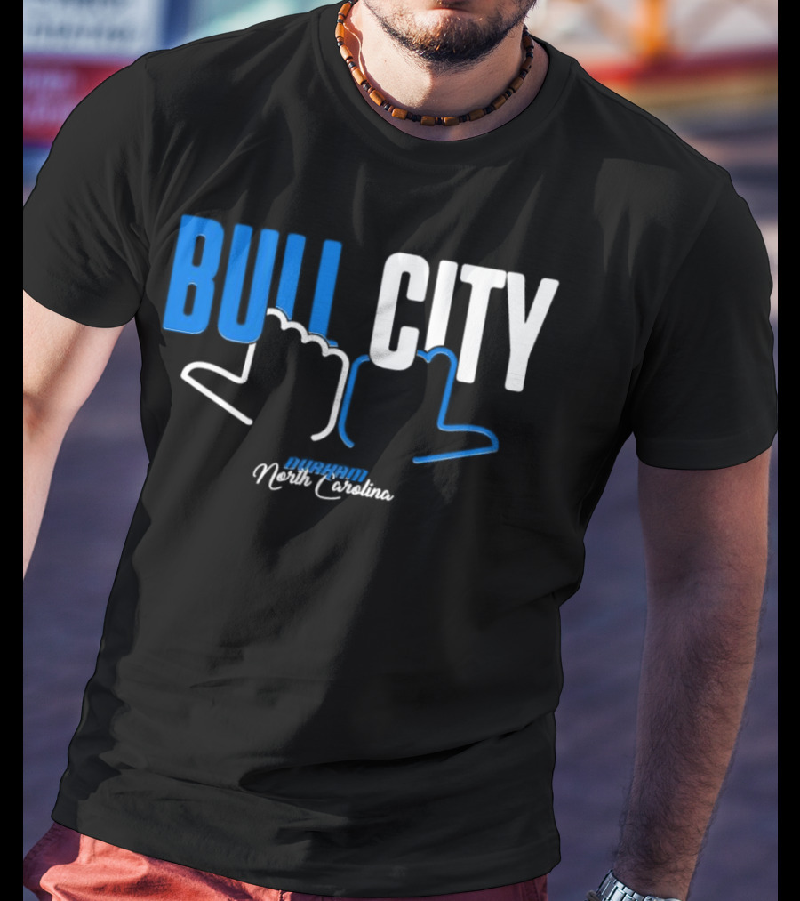 Durham North Carolina Bull City Hands T-Shirt