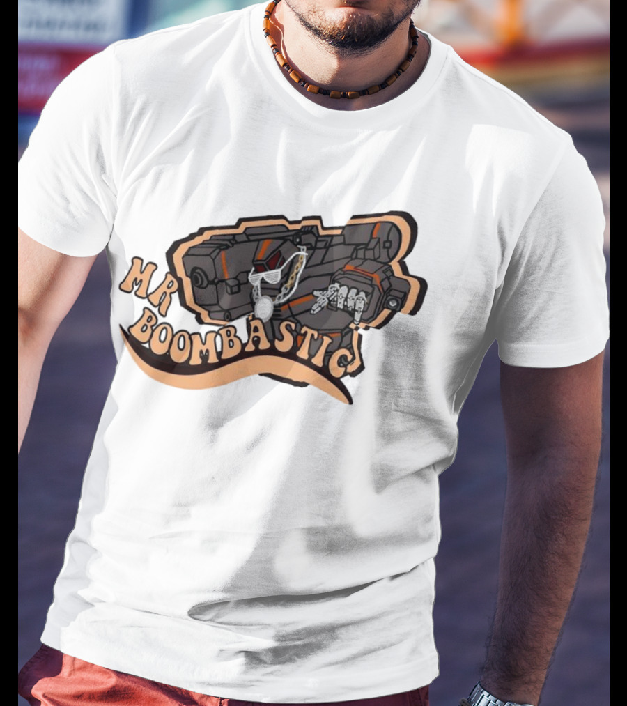 MR BOOMBASTIC Robot Design With Futuristic Mech Elements T-Shirt