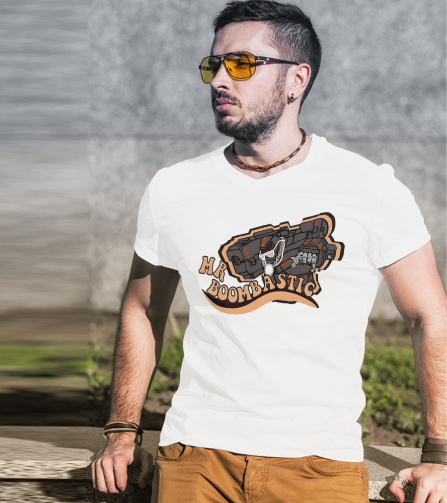 MR BOOMBASTIC Robot Design With Futuristic Mech Elements T-Shirt